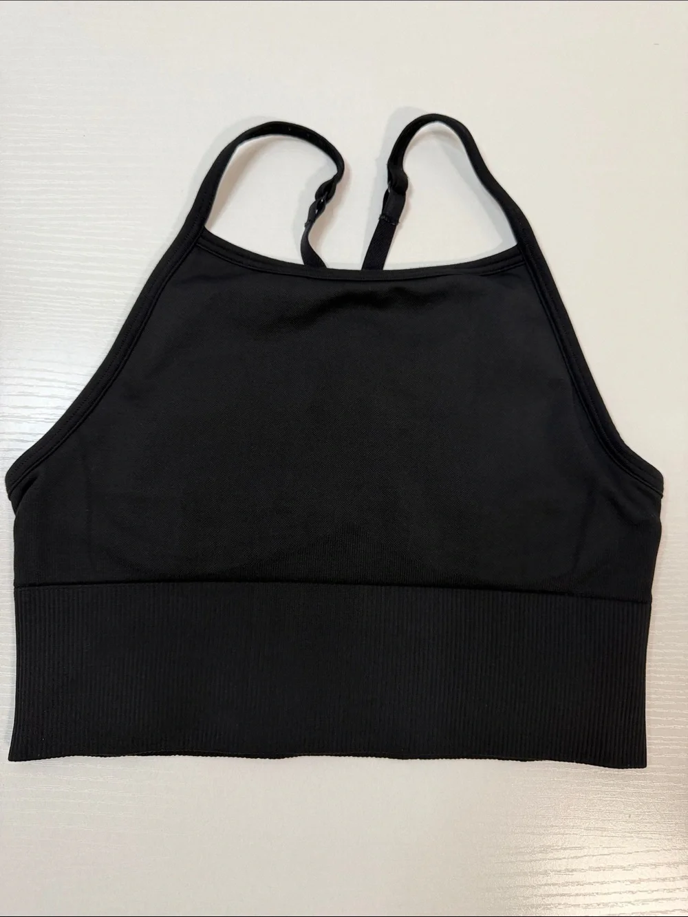 Lululemon Ebb To Street Bra Long Line - Black - Yoga High Neck A/B Cup